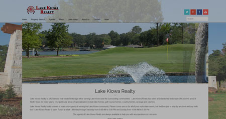 Lake Kiowa Realty New Website